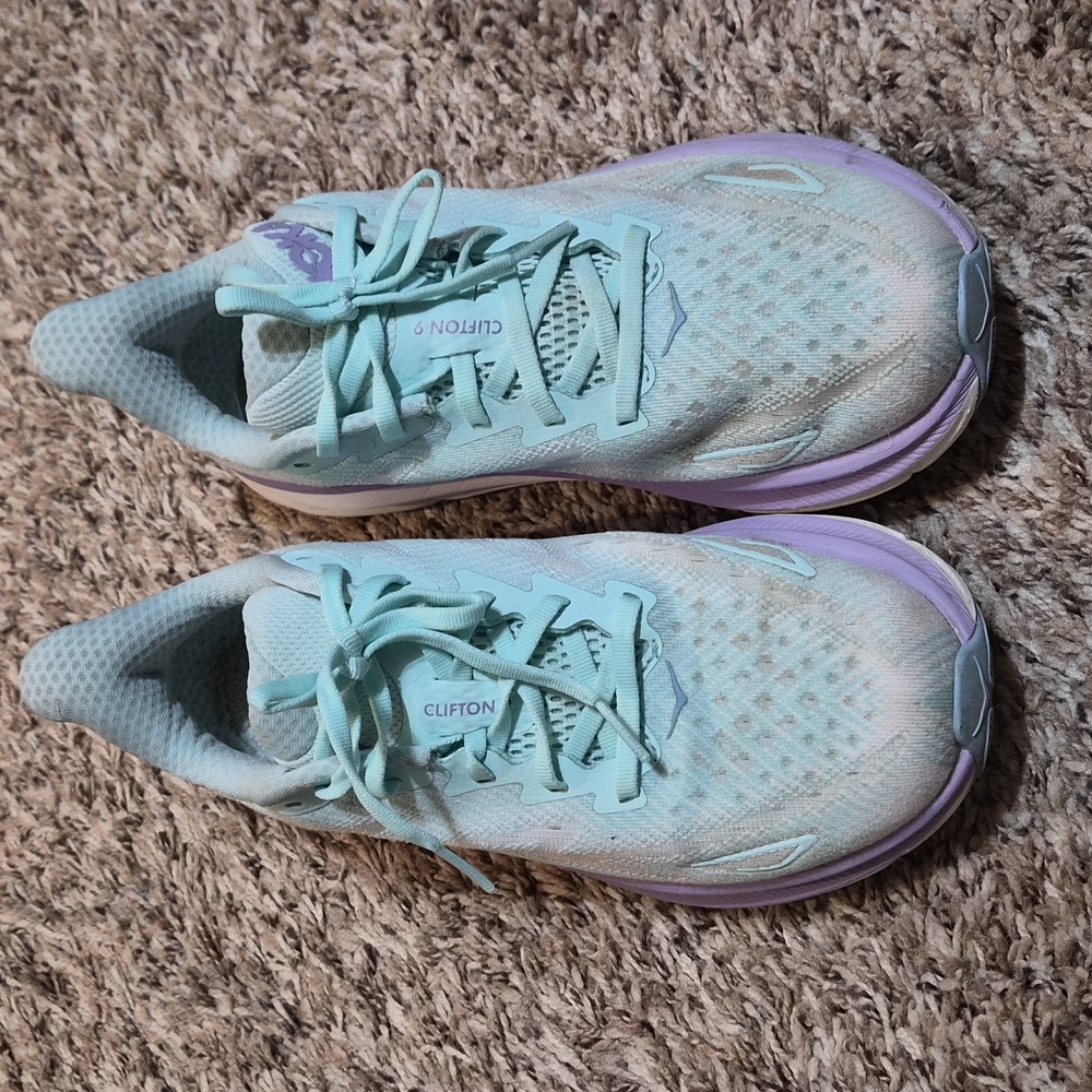 Hoka OneOne Women's Clifton 9 Blue Purple 8B